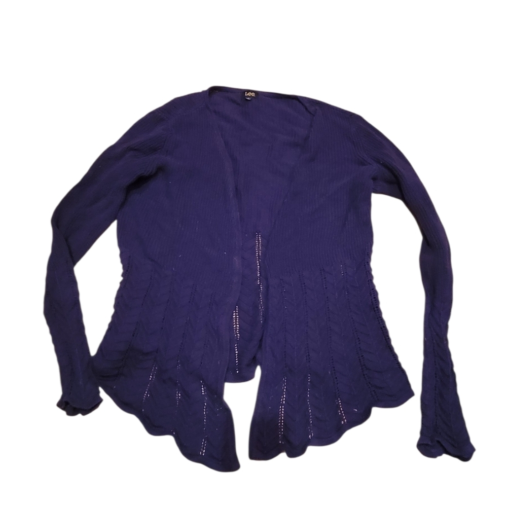 Women's Navy Blue, Knitted Cardigan